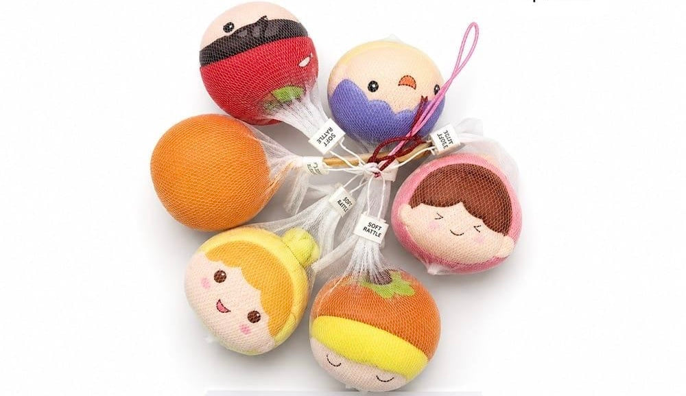 Soft plush rattles squishy toys