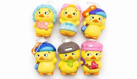 Upset duck squishy toys