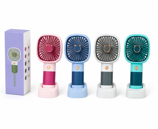 Small rechargeable Portable fans in 4 colors easy to use
