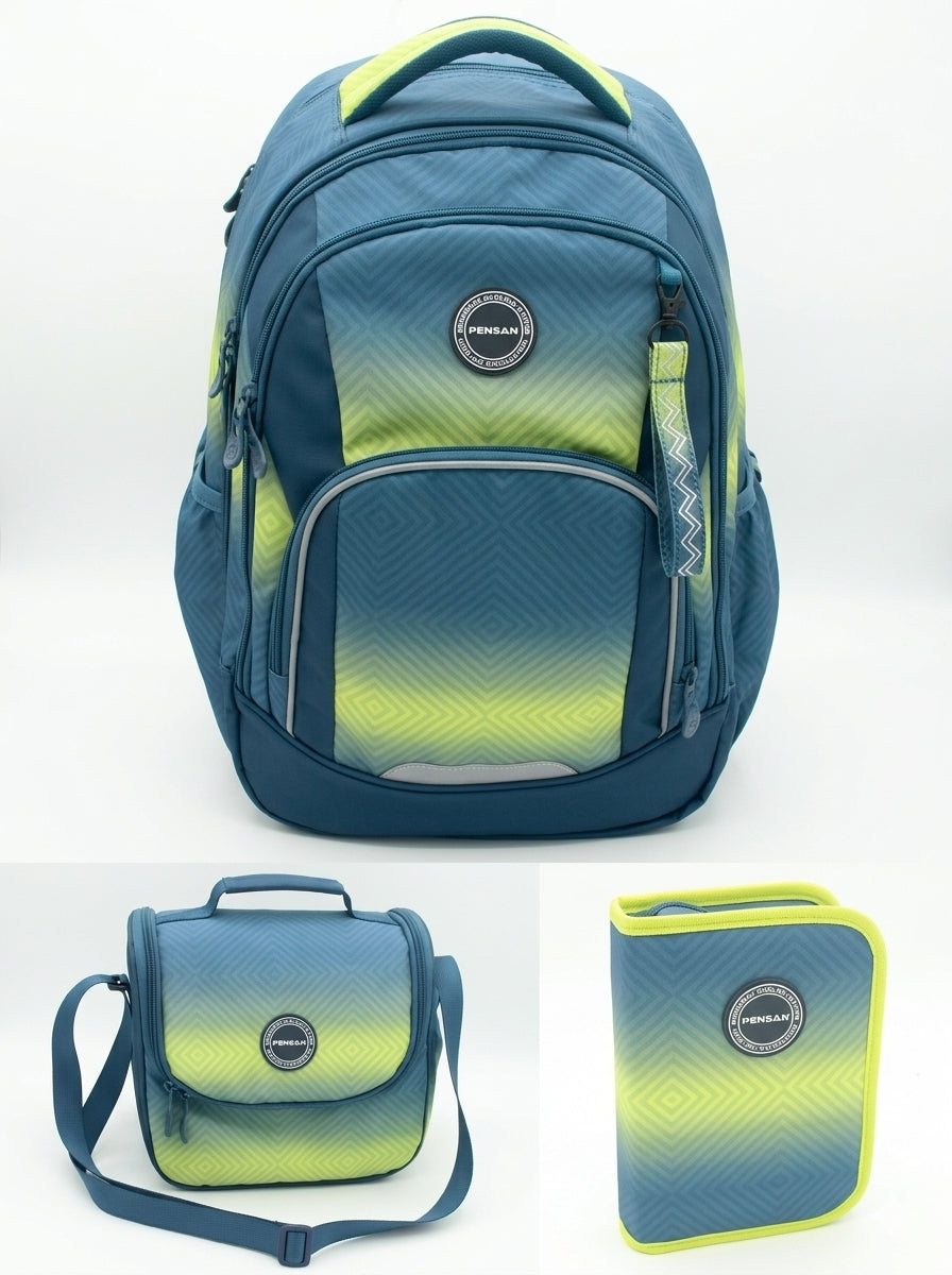 3 layers PENSAN school backpack, Pencil case + FREE LUNCH BAG AND FREE DELIVERY