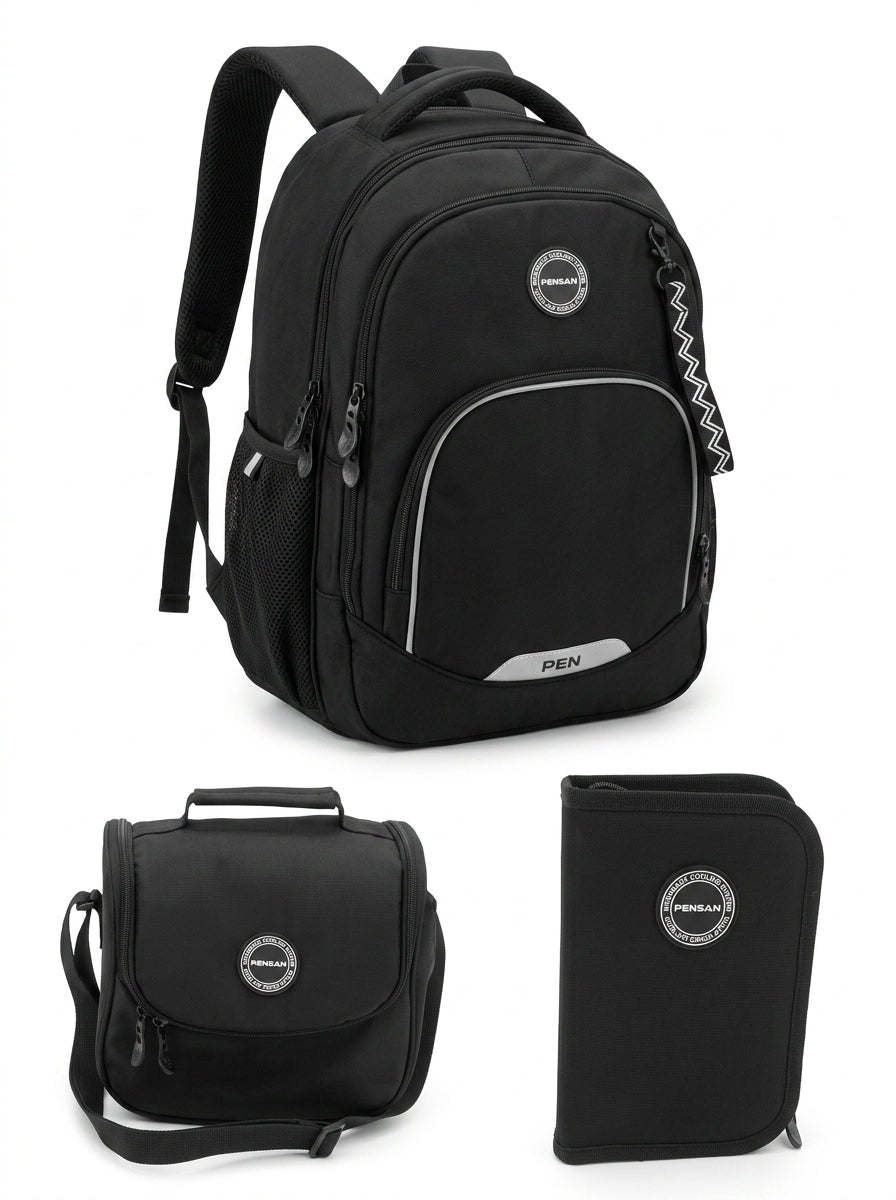 3 layers PENSAN school backpack, Pencil case + FREE LUNCH BAG AND FREE DELIVERY