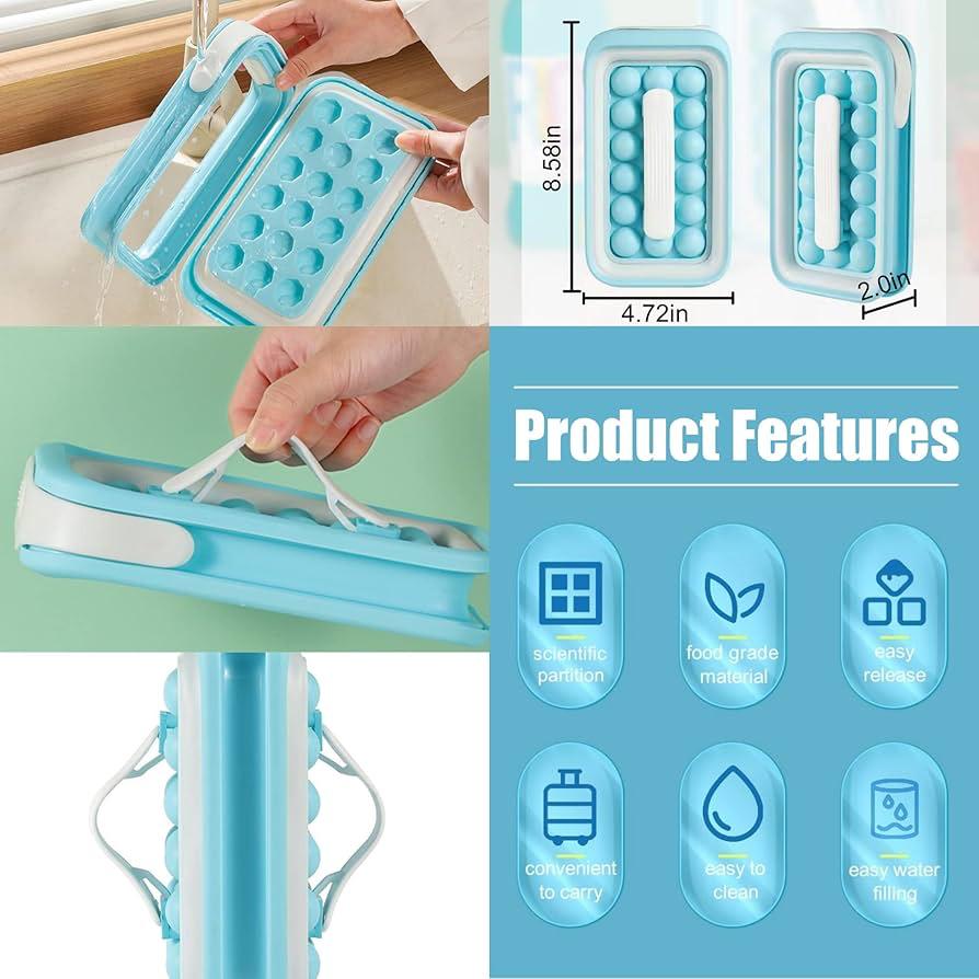 18 ice cubes Ice trays for freezer