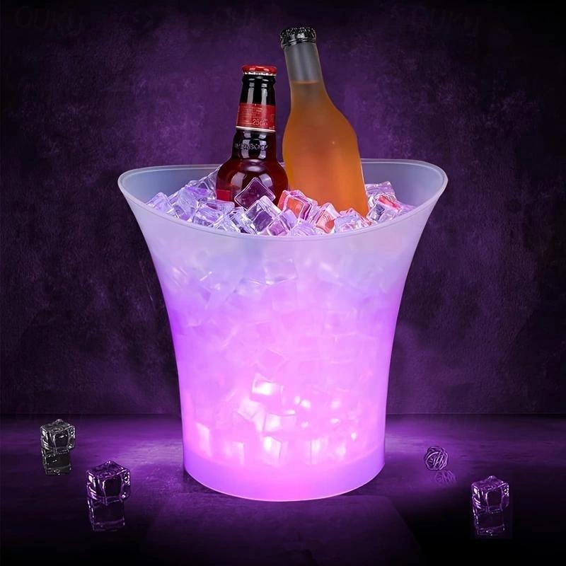 Bluetooth speaker LED lights changing colors 7-Liters. ice bucket
