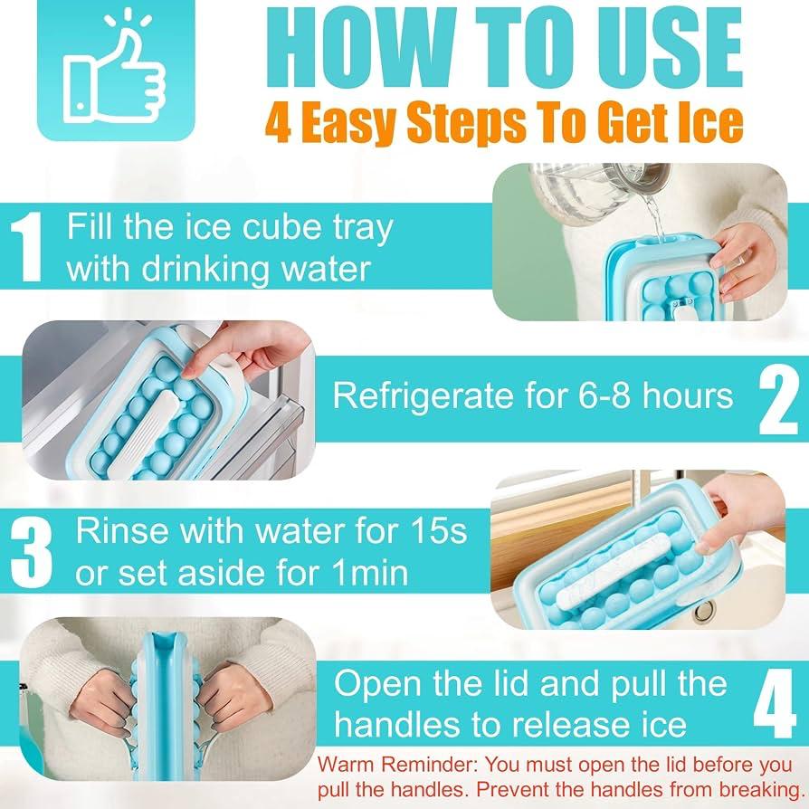 18 ice cubes Ice trays for freezer